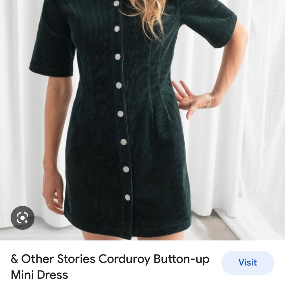 & Other Stories Corduroy Mini Dress